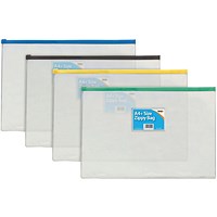 Sundry Zip Bags, A4, Pack of 12