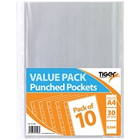 A4 Punched Pockets - Pack of 200