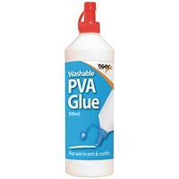 Tiger Washable PVA Glue 500ml (Pack of 12)