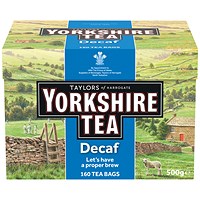 Yorkshire Decaff Tea Bags - Pack of 160