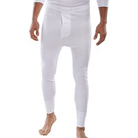 Beeswift Thermal Long John, White, Medium