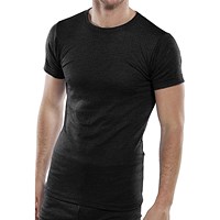 Beeswift Thermal Vest, Short Sleeve, Black, Small Beeswift Thermal Vest, Short Sleeve, Black, Small