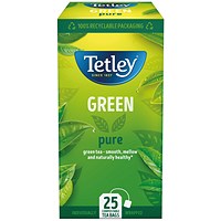 Tetley Pure Green Tea, Pack of 25