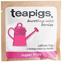 Teapigs Super Fruit Envelope Teabags, Pack of 50