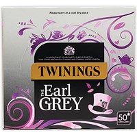 Twinings Earl Grey Envelope Tea Bags, Pack of 50