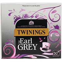 Twinings Earl Grey Envelope Tea Bags, Pack of 50 Twinings Earl Grey Envelope Tea Bags, Pack of 50