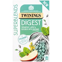 Twinings SuperBlends Digest Herbal Tea, Pack of 20
