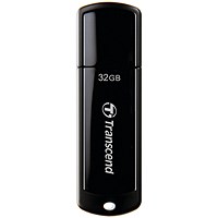 Transcend JetFlash 700 USB Flash Drive, 32GB, USB 3.0, Black