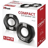 Trust Compact 8 Watt 2.0 speaker set (4 Watt RMS) 20943