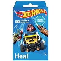 Heal Plasters Children Hot Wheels Pack of 30