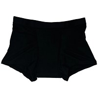 TSL Heavy Absorbency Washable Period Pants, Boxers Style, Small, Black