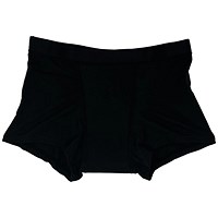 TSL Heavy Absorbency Washable Period Pants, Boxers Style, Medium, Black