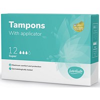 Interlude Applicator Tampons, Super, Pack of 144