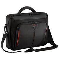 Targus Classic Plus Notebook Case, For up to 14.1 Inch Laptops, Black/Red
