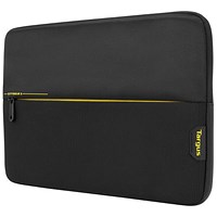 Targus CityGear 3 Laptop Sleeve, For up to 15.6 Inch Laptops, Black/Yellow Targus CityGear 3 Laptop Sleeve, For up to 15.6 Inch Laptops, Black/Yellow