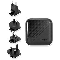 Targus 65W GaN USB-C/USB-A Wall Charger, Black