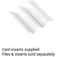 Rexel CrystalFiles Flexi Suspension File Card Inserts, White, Pack of 50