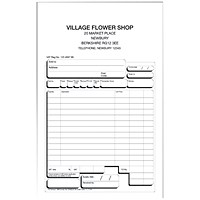 Twinlock Scribe 855 Counter Sales Receipt Business Form, 2-Part, Pack of 100