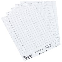 Rexel Crystalfile Classic and Extra Suspension File Card Inserts, Pack of 50