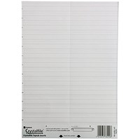 Rexel Cyrstalfile Classic Linked Suspension File Card Inserts, White, Pack of 50