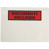 GoSecure Self Adhesive Document Envelopes A6 Documents Enclosed Text (Pack of 1000) 4302002