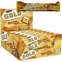 McVities Gold Billions Chocolate Wafer Bar, 39.5g, Pack of 24