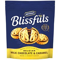 McVities Blissfuls Milk Chocolate and Caramel Biscuits, 172g