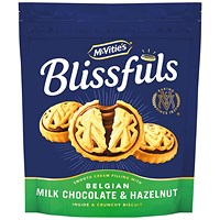 McVities Blissfuls Milk Chocolate and Hazelnut Biscuits, 172g