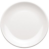 Melamine Round Plate, 228mm, White, Pack of 6