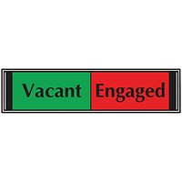 Sliding Sign Vacant/Engaged Self Adhesive (High quality PVC wtth sliding mechanism)