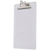 Seco Acrylic Clipboard with Hook, A4 Plus, Clear