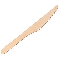 Economy Disposable Birch Wood Fork, 16cm, Pack of 100