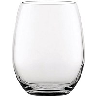 Vicrila FT Victoria Rocks 350ml Stemless Wine Glass Fine Rim (Pack of 6)