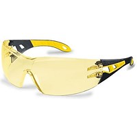 Uvex Pheos Safety Spectacle Amber PK5