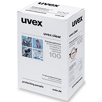 Uvex Cleaning Towelettes, Pack of 100