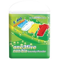 Evans One3Five Non-Biological Laundry Powder 10kg