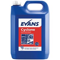 Evans Cyclone Extra Thick Bleach, Perfumed, 5L, Pack of 2