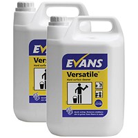 Evans Versatile Hard Surface Cleaner, 5 Litres, Pack of 2 Evans Versatile Hard Surface Cleaner, 5 Litres, Pack of 2