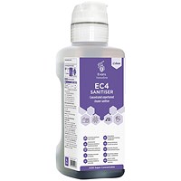 Evans EC4 Conc Unperfumed Sanitiser + Dose Cap 1L Pack of 4