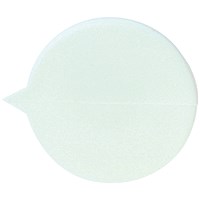 GoSecure Plain Round Security Seals, White, Pack of 500