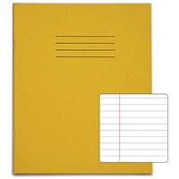 Rhino Exercise Book, 48 Pages, Ruled with Margin, 200x165mm, Yellow, Pack of 100 Rhino Exercise Book, 48 Pages, Ruled with Margin, 200x165mm, Yellow, Pack of 100