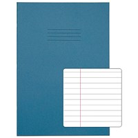 Rhino Exercise Book, 80 Pages, Ruled with Margin, A4, Light Blue, Pack of 50 Rhino Exercise Book, 80 Pages, Ruled with Margin, A4, Light Blue, Pack of 50