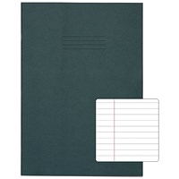 Rhino Exercise Book, 80 Pages, Ruled with Margin, A4+, Dark Green, Pack of 50 Rhino Exercise Book, 80 Pages, Ruled with Margin, A4+, Dark Green, Pack of 50