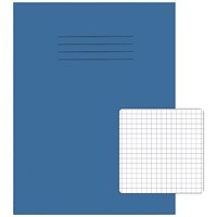 Rhino Exercise Book, 5mm Square, 226 x 178mm, Light Blue, Pack of 100