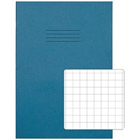 Rhino Exercise Book, 10mm Square, 80 Pages, A4, Light Blue, Pack of 50