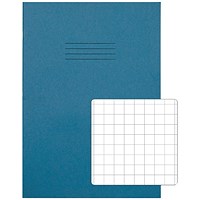 Rhino Exercise Book, 10mm Square, 80 Pages, A4, Light Blue, Pack of 50