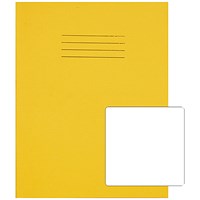 Rhino Exercise Book, Plain, 80 Pages, 226 x 178mm, Yellow, Pack of 100