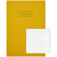 Rhino Exercise Book, 5mm Square, 80 Pages, A4, Yellow, Pack of 50