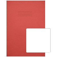 Rhino Exercise Book, Plain, 80 Pages, A4+, Red, Pack of 50