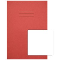Rhino Exercise Book Plain 80 Pages A4 Plus Red (Pack of 50)